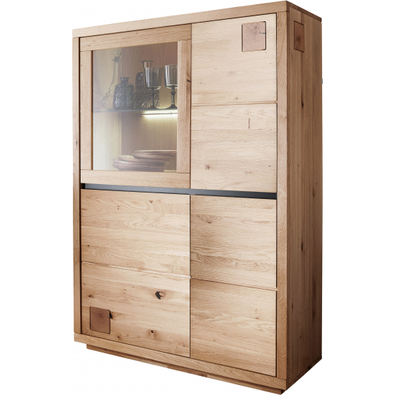 Kredens I drewniany z dzikiego dębu Lewy WZ-0159-6701 WZ-0159 DĄB Podstawowe