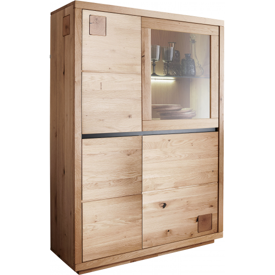 Kredens I drewniany z dzikiego dębu Prawy WZ-0159-5301 WZ-0159 DĄB Podstawowe