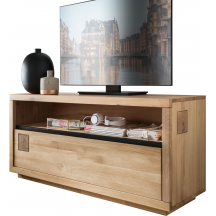 Szafka RTV I drewniana z dzikiego dębu WZ-0159-5901 WZ-0159 DĄB Podstawowe