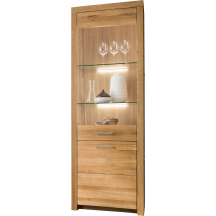 Witryna I drewniana z dębu olejowanego Lewa WZ-0169-0101 WZ-0169 Podstawowe