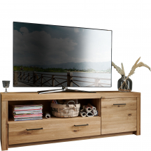 Szafka RTV II drewniana z dębu olejowanego WZ-0169-1101 WZ-0169 Podstawowe