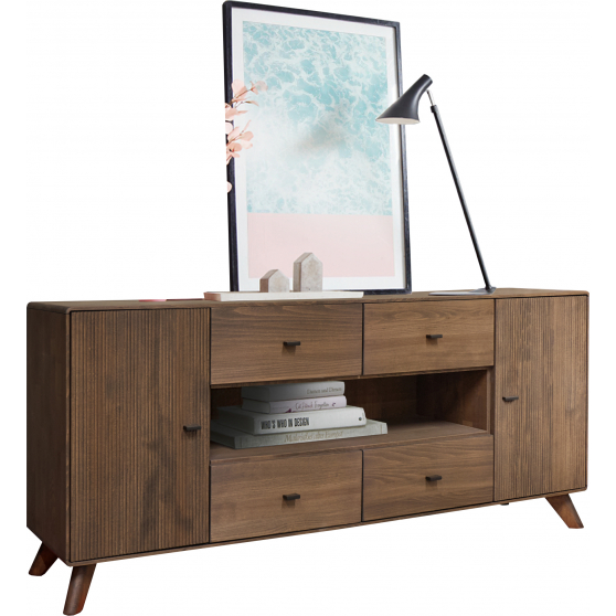 Komoda II drewniana z buku olejowanego WZ-0624-06.. WZ-0624 Podstawowe