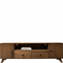 Szafka RTV II drewniana z buku olejowanego WZ-0624-09.. WZ-0624 Podstawowe