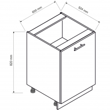 Szafka dolna stojąca 1 drzwi D.. EMILY Szkic (7)