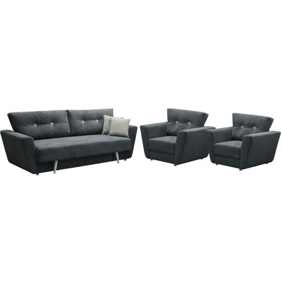 Zestaw wypoczynkowy kanapa + 2 fotele CAPRI 3R+1+1 Podstawowe