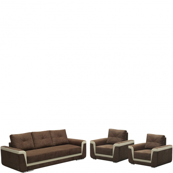 Zestaw wypoczynkowy kanapa + 2 fotele COLLIN 3R+1+1 Podstawowe