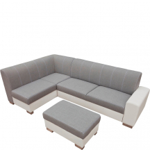 Narożnik rozkładany MINISTER Lewy + Pufa Podstawowe (1)