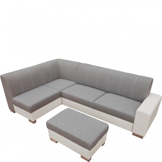 Narożnik rozkładany MINISTER Lewy + Pufa Podstawowe (1)