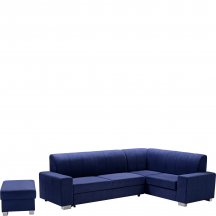 Narożnik rozkładany MECENAS Prawy + Pufa Podstawowe