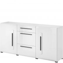 Komoda 2 drzwi 3 szuflady Biały Połysk 2497FJ26 TYP-26 TULSA Podstawowe
