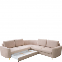 Narożnik z funkcją spania i pojemnikiem LAREN Lewy Podstawowe