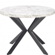 Stół rozkładany 100-250x100x75 PERONI Biały Marmur Podstawowe