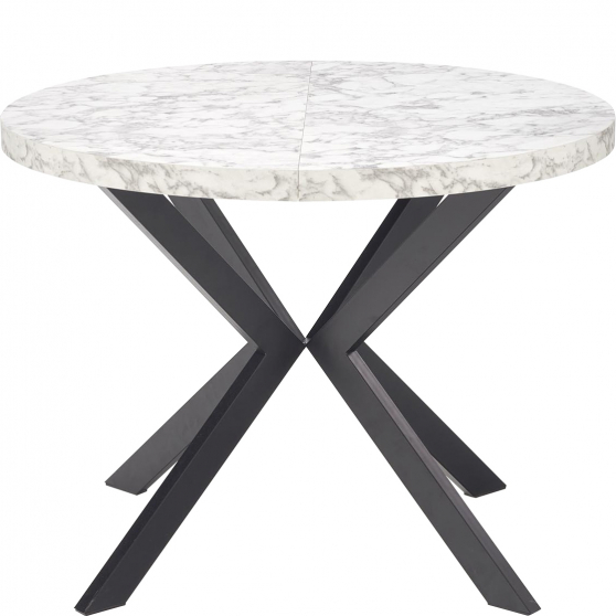 Stół rozkładany 100-250x100x75 PERONI Biały Marmur Podstawowe