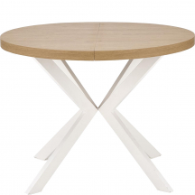 Stół rozkładany 100-250x100x75 PERONI Dąb Złoty / Biały Podstawowe