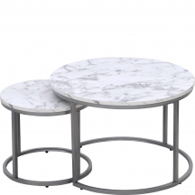 PAOLA marmur / srebrny Halmar Ława zestaw Podstawowe