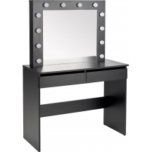 HOLLYWOOD czarny Halmar Toaletka z lustrem i oświetleniem Podstawowe