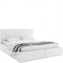 Łóżko tapicerowane HILTON z pojemnikiem i stelażem drewnianym bez materaca Podstawowe (1)