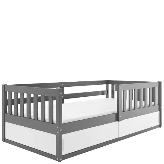 Łóżko dla dziecka drewniane z materacem SMART Podstawowe (2)