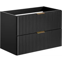 Szafka łazienkowa wisząca pod umywalkę 80 cm 82-80-B-2S ADEL BLACK Podstawowe