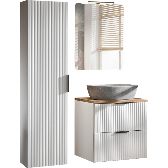 Zestaw mebli do łazienki SET 60-02 ADEL WHITE Podstawowe