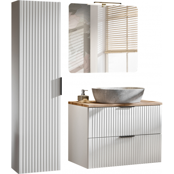 Zestaw mebli do łazienki SET 80-01 ADEL WHITE Podstawowe