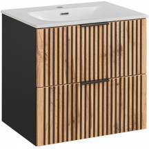 Szafka łazienkowa wisząca z umywalką 82-60-D-2S XILO Podstawowe