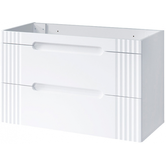 Szafka łazienkowa wisząca pod umywalkę 100 cm 82-100-D-2S FIJI WHITE Podstawowe