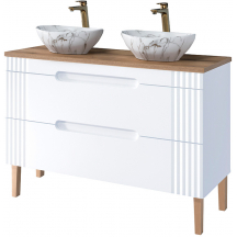 Szafka łazienkowa stojąca z umywalką 82-120-D-2S FIJI WHITE Podstawowe