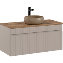 Szafka łazienkowa wisząca z umywalką 82-100-D-1S ICONIC CASHMERE Podstawowe