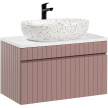 Szafka łazienkowa wisząca z umywalką 82-80-D-1S ICONIC ROSE Podstawowe