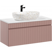 Szafka łazienkowa wisząca z umywalką 82-100-D-1S ICONIC ROSE Podstawowe