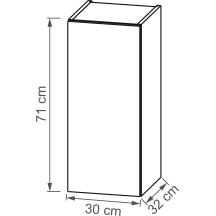 Szafka górna wisząca 1 drzwi W30.1/71 KAM SET Podstawowe