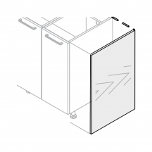Bok nakładany 58 x 82 cm do kuchni KAM SET Podstawowe