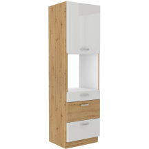 Szafka dolna wysoka słupek pod zabudowę piekarnika 60 DPS-210 3S 1F ARTISAN BIAŁY POŁYSK Podstawowe