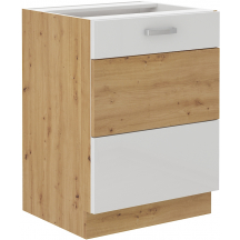 Szafka dolna stojąca 1 drzwi 60 D 1F ARTISAN BIAŁY POŁYSK Podstawowe