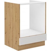 Szafka dolna stojąca pod zabudowę piekarnika 60 D GAZ ARTISAN BIAŁY POŁYSK Podstawowe