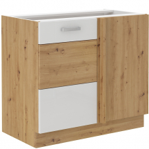 Szafka dolna stojąca narożna 1 drzwi 105 ND 1F ARTISAN BIAŁY POŁYSK Podstawowe