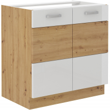 Szafka pod zlewozmywak 2 drzwi 80ZL 2F ARTISAN BIAŁY POŁYSK Podstawowe