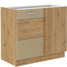 Szafka dolna stojąca narożna 1 drzwi 105 ND 1F ARTISAN CAPPUCINO POŁYSK Podstawowe