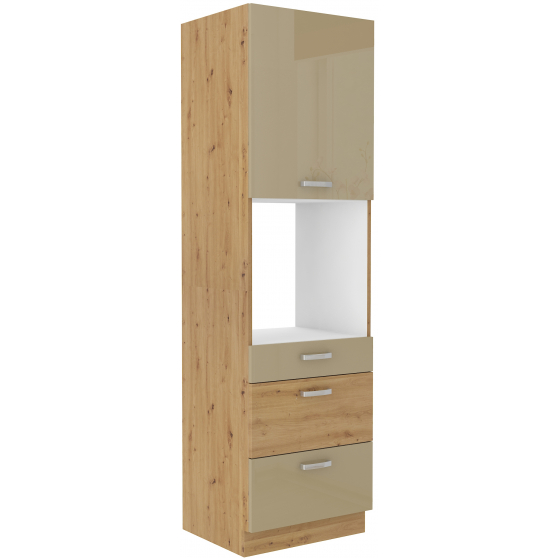 Szafka dolna wysoka słupek pod zabudowę piekarnika 60 DPS-210 3S 1F ARTISAN CAPPUCINO POŁYSK Podstawowe