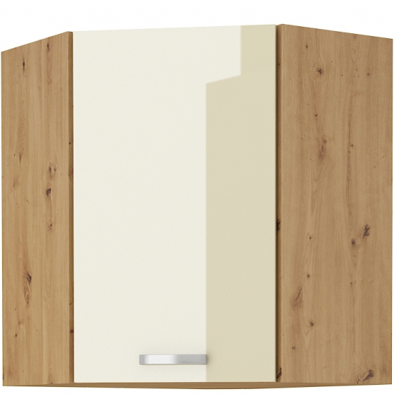 Szafka górna wisząca narożna 1 drzwi 58 x 58 GN-72 1F ARTISAN KREM POŁYSK Podstawowe