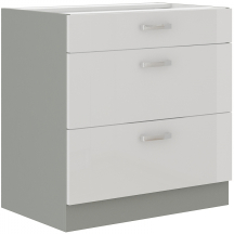 Szafka dolna stojąca 3 szuflady 80D 3S BIANCA Podstawowe