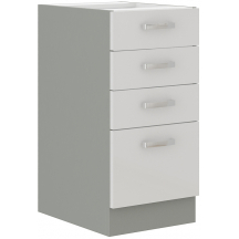 Szafka dolna stojąca 4 szuflady 40 D 4S BIANCA Podstawowe