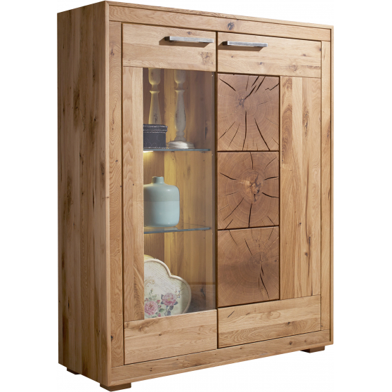 Kredens I drewniany z dzikiego dębu Lewy WZ-0315-0711 WZ-0315 DĄB Podstawowe