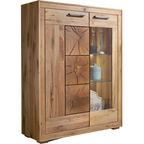 Kredens I drewniany z dzikiego dębu Prawy WZ-0315-2111 WZ-0315 DĄB Podstawowe