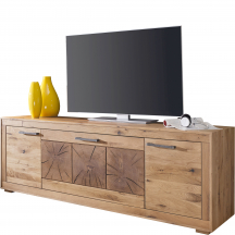 Szafka RTV III drewniana z dzikiego dębu WZ-0315-0511 WZ-0315 DĄB Podstawowe