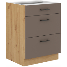 Szafka dolna stojąca 3 szuflady 60D 3S BOLONIA Podstawowe