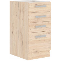 Szafka dolna stojąca 4 szuflady 40 D 1F BORDEAUX Podstawowe