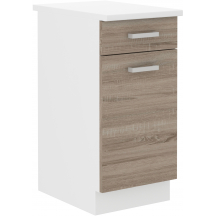 Szafka dolna stojąca 1 szuflada 1 drzwi 40 D 1S 1F z blatem DAVE Podstawowe