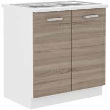 Szafka pod zlewozmywak 2 drzwi 80ZL 2F z blatem DAVE Podstawowe